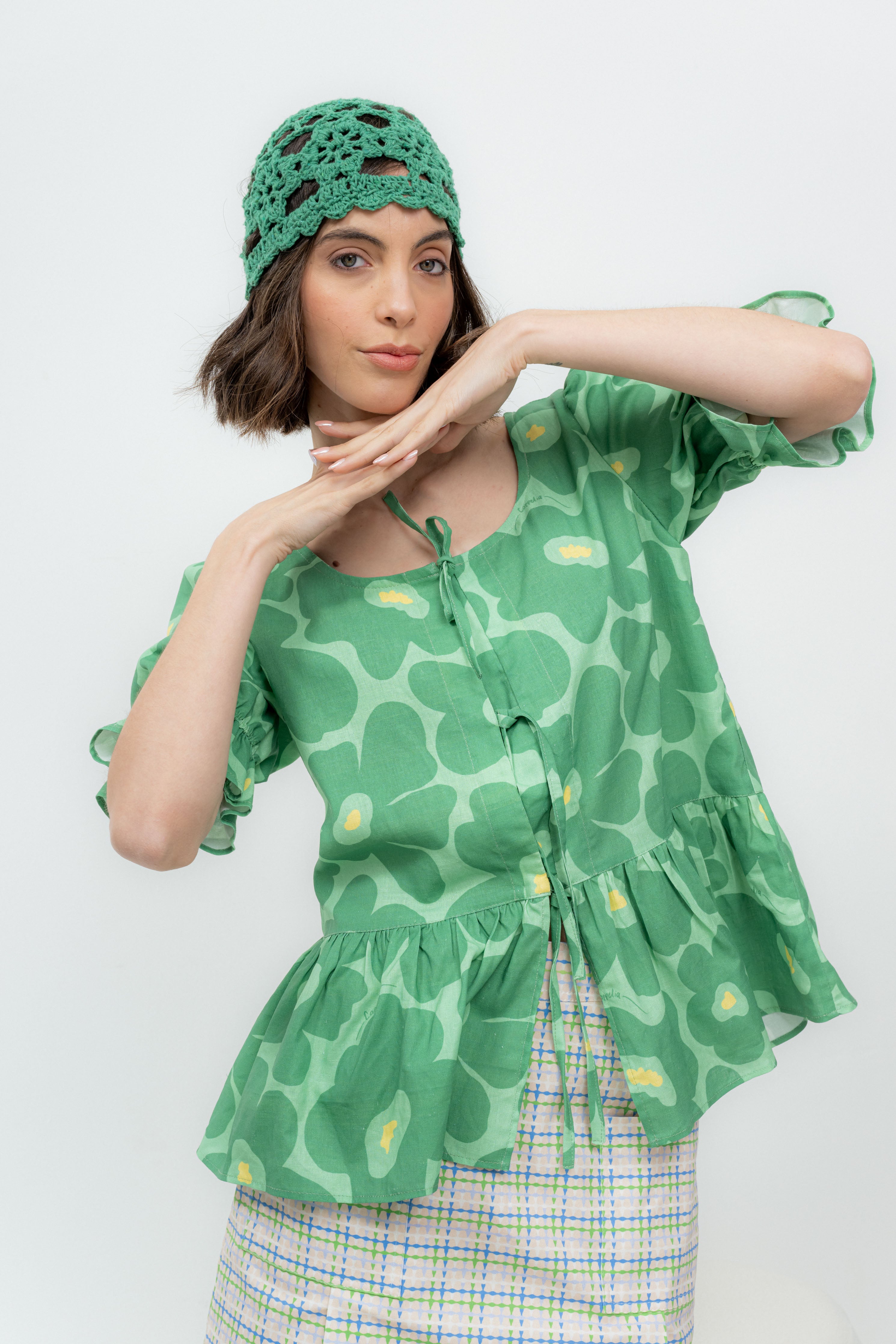 Camisa Juliet verde agua 1