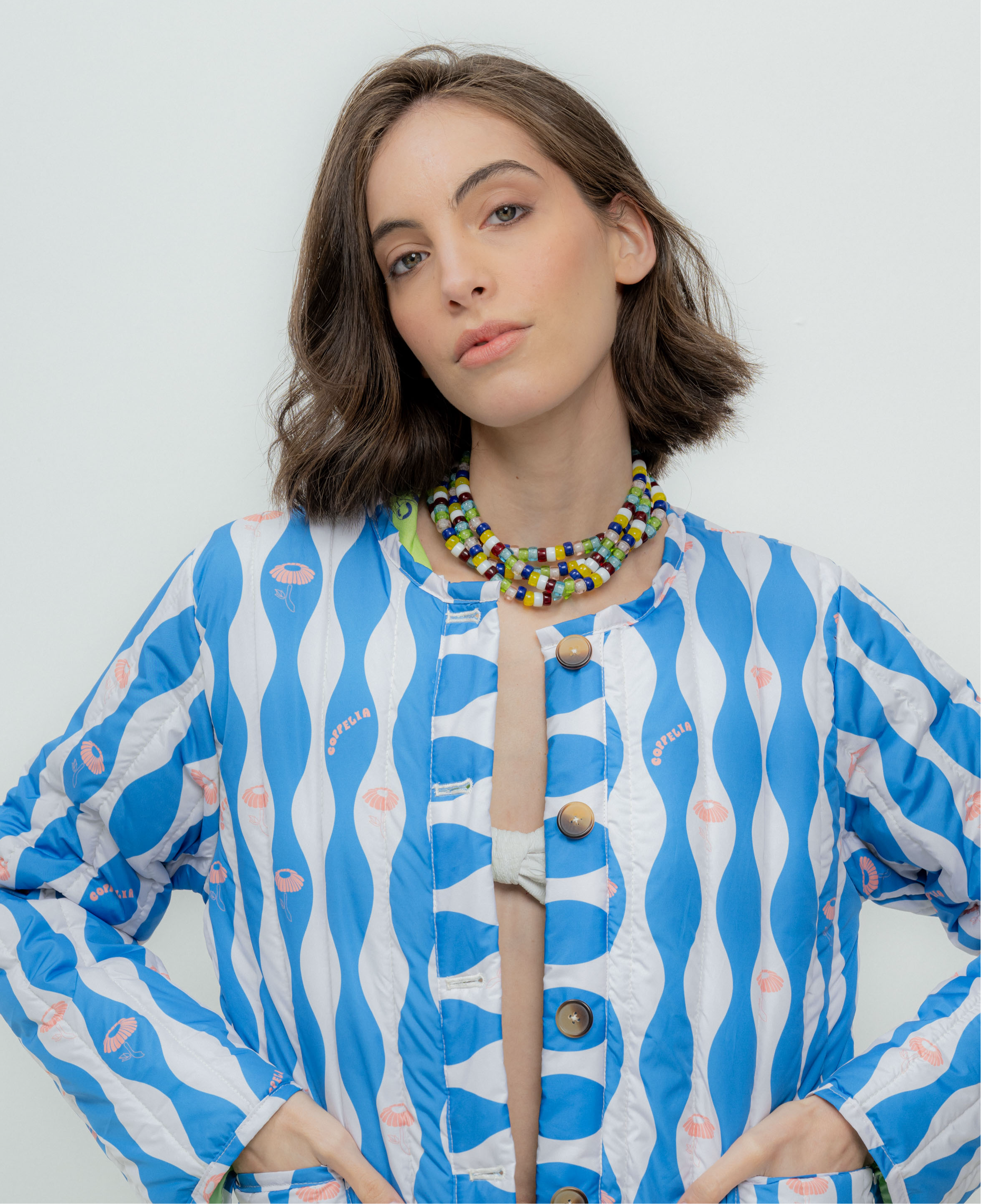 Collar azul talle unico