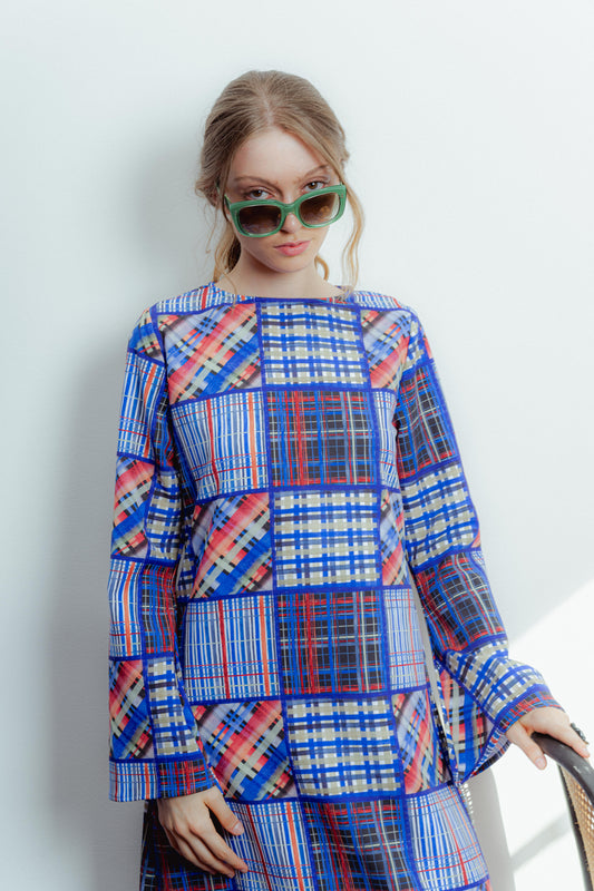 Vestido Marjorie cápsula Winds - Patchwork coppelia.tienda